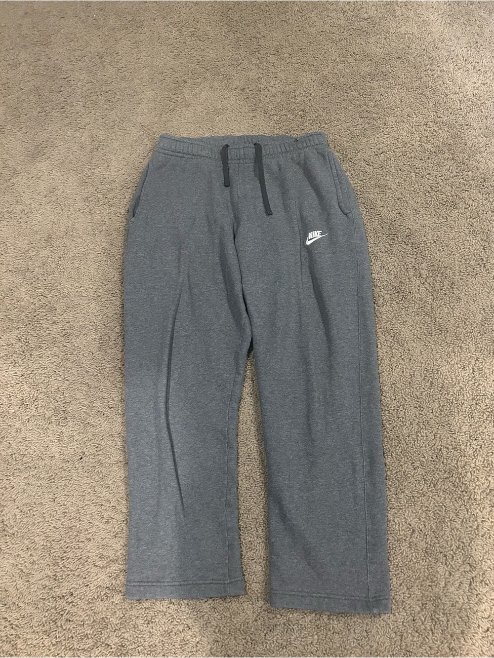 Nike Charcoal Gray Drawstring Sweatpants